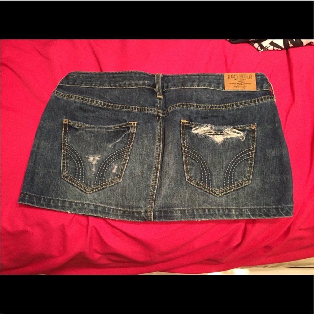 Hollister jean skirt!